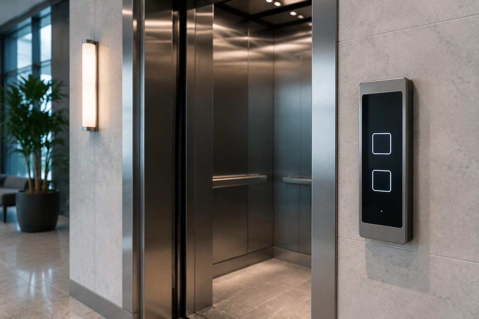 Panel táctil de ascensor: fallas, opciones y modernización